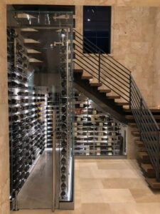 understairs wine cellar