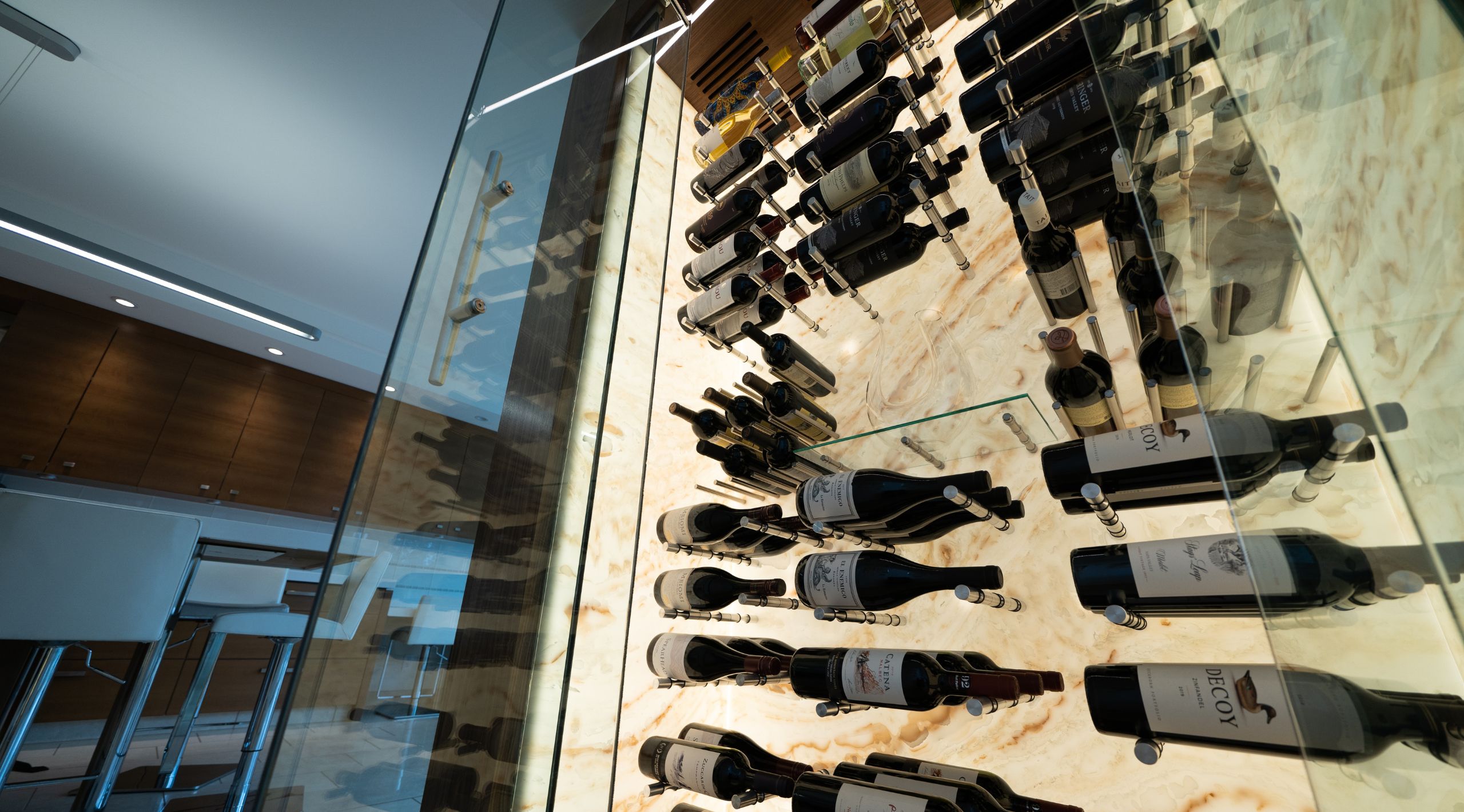 modern wine racking Label Link collection - Genuwine Cellars