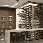 Lumina cable wine display - Genuwine Cellars