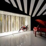 custom wine wall with cable wine racks - Genuwine Cellars