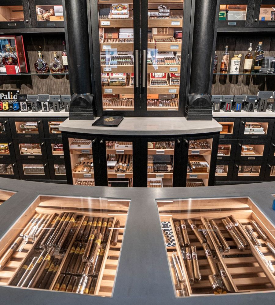 modern cigar humidor room - Genuwine Cellars