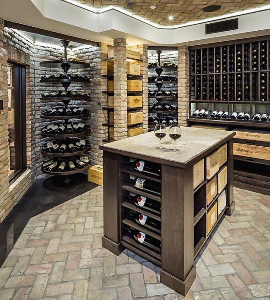 unique traditional wine cellar design