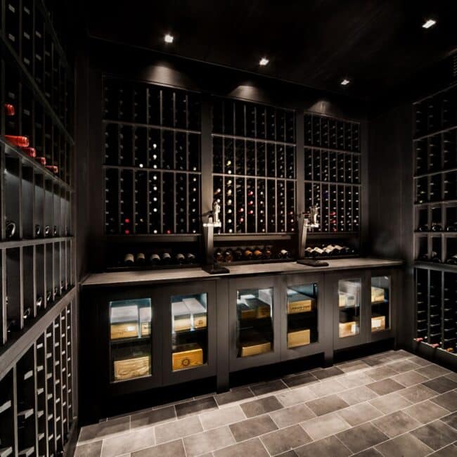 bespoke residential wine cellar